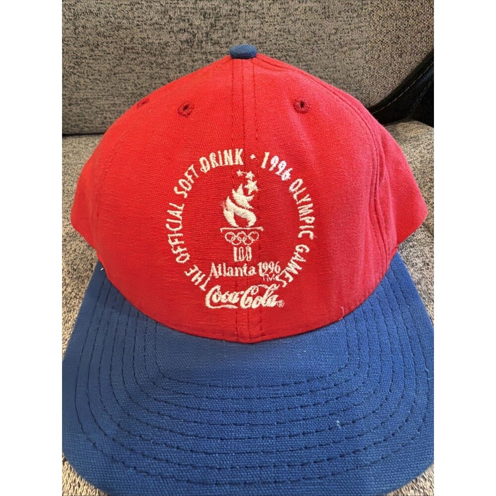 Vintage Red Coca-Cola 1986 Atlanta Olympic Games SnapBack Hat
